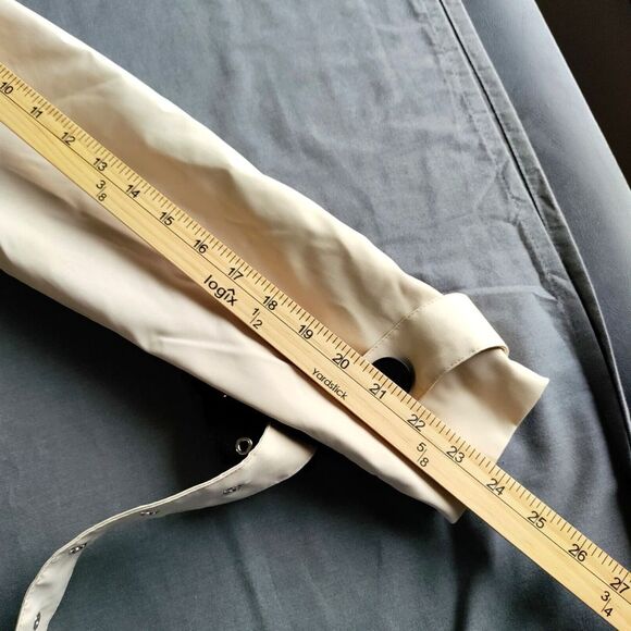 Akira Women M Taupe Crop Trench Jacket Black/Taupe Studded Straps NWT MSRP $80 - Picture 10 of 10